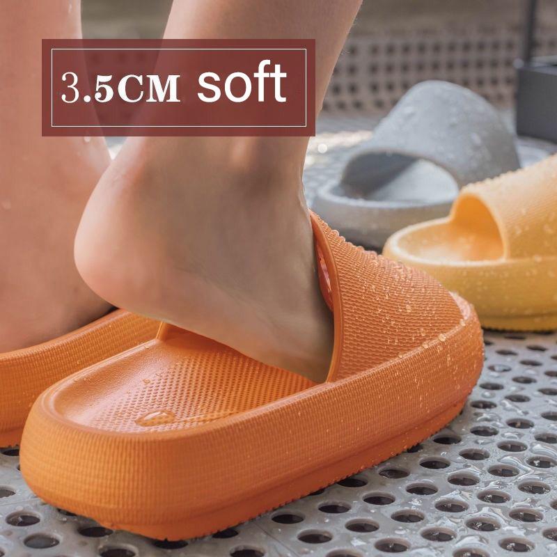 Summer Women Slippers 3.5cm Thick Platform Indoor Bathroom Slipper Soft EVA Anti-slip Home Slippers Slides Sandals