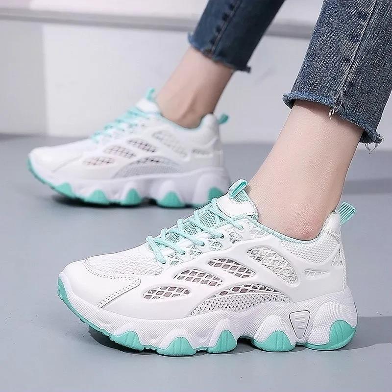 Sneakers Women's Soft Bottom Non-slip Breathable Mesh Shoes Summer All-match Sports Shoes Casual Running Shoes