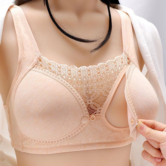 Breastfeeding Pregnant Women Underwear Female Pregnancy Bra Without Steel Ring Postpartum Breastfeeding Anti-sagging Bra