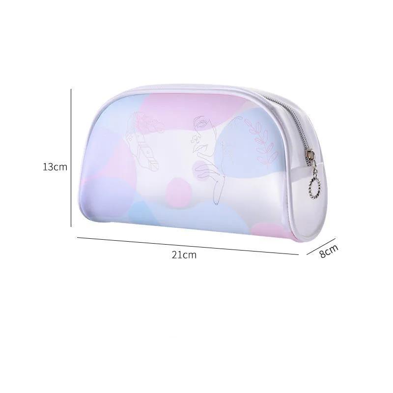 Cosmetic Bag Cute Girl Cosmetic Storage Bag Frosted Transparent PVC Waterproof Cosmetic Bag