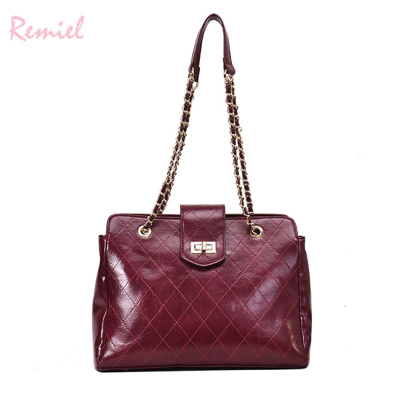 Luxury Brand Handbag 2019 Retro Fashion New High Quality Pu Heather Women 'S Designer Handbag Lingge