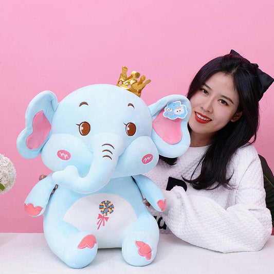 Lovely Elephant Plush Doll Elephant Long Nose Sleeping Comfort Soft Doll Pillow Cute Doll Kids Birthday Gift