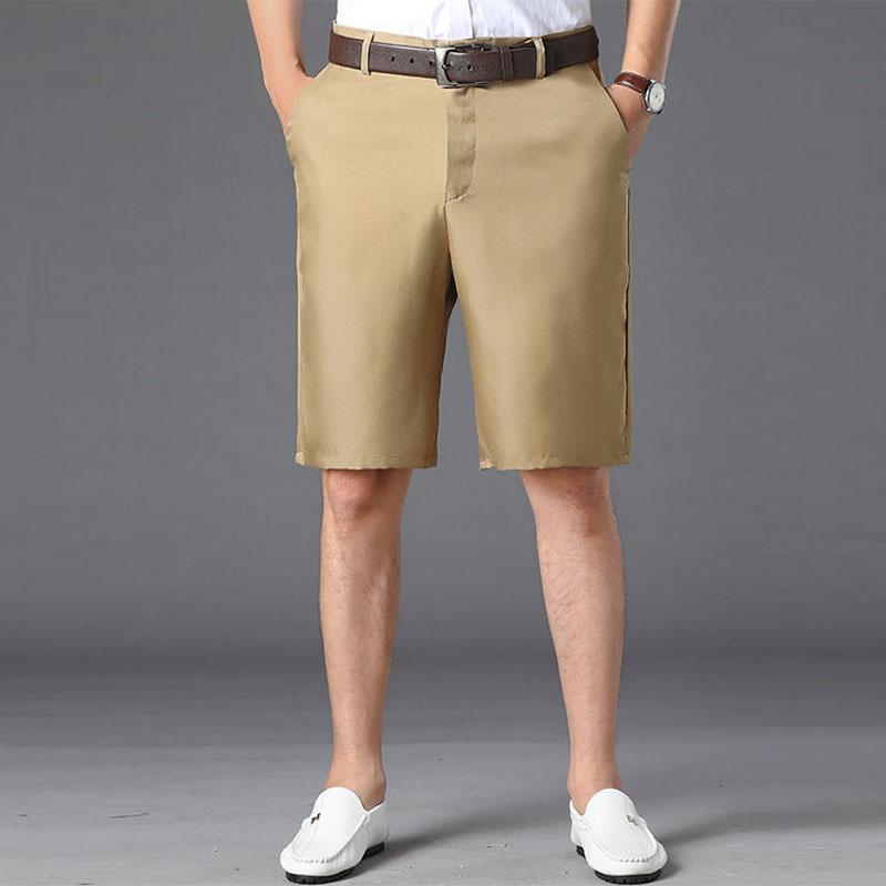 Ice Silk Shorts Men's Thin Section Loose Men's Five-point Pants Casual Dad's Five-point Pants Outer Wear Middle Pants Men