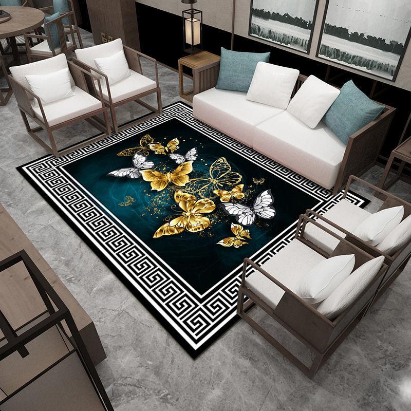 Chinese Style Living Room Carpet Modern Minimalist Bedroom Chinese Style Study Door Mat Chinese Style Model Room Sofa Coffee Table Mat