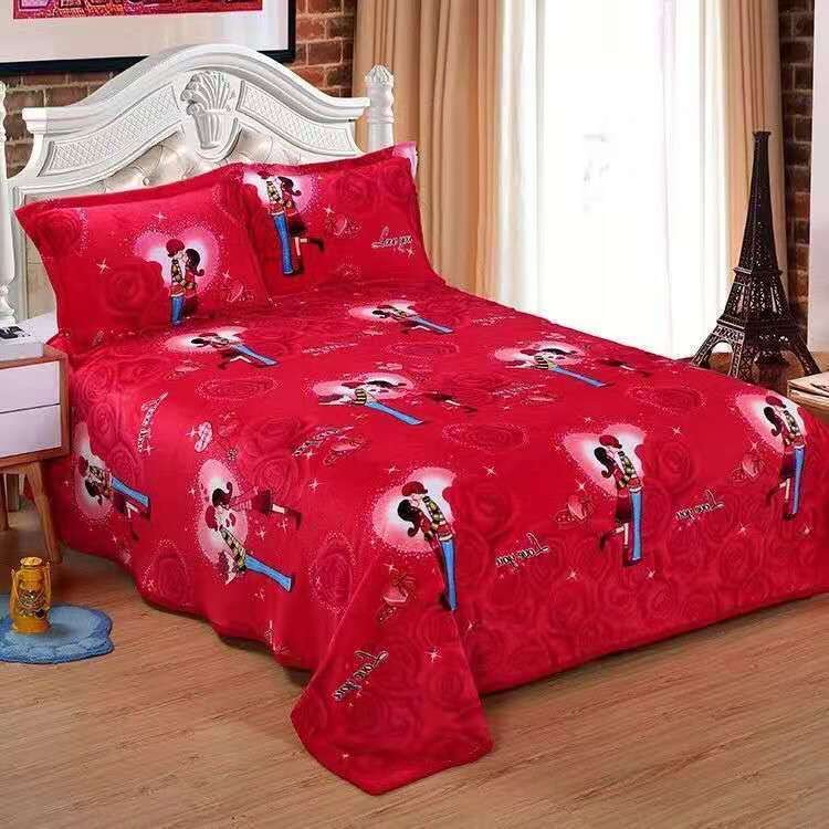 Bedding Thicken Blankets Soft Flannel Blankets Leisure Nap Blankets Coral Fleece Plus Fleece Sheets Warm Plush Sheets