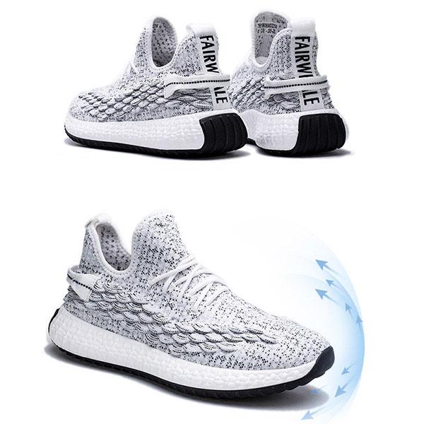 Men Sneakers Fly Woven Breathable Shoes  Casual Sports Shoes Lightweight Running Shoes