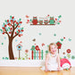 [Wall stickers] tree flower owl butterfly wall stickers for kids rooms kitchen living room bedroom d