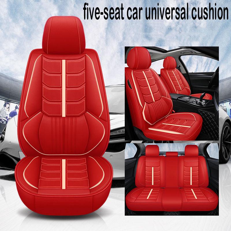 Leather 9 set Auto Seat Cushion 5 seats universal car seat cover Waterproof Car Seat Cover Universal