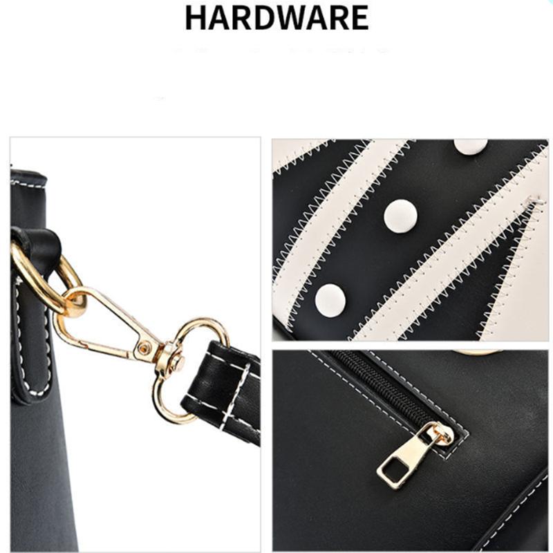 Women Luxury Top-Handle Bags Personality Silk Scarf PU Leather Handbags Large Capacity Crossbody Bag Give Gifts