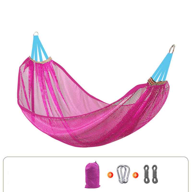 Ice Silk Hammock Outdoor Adult Swing Mesh Indoor and Outdoor Children Sleeping Ice Silk Hanging Chair Single