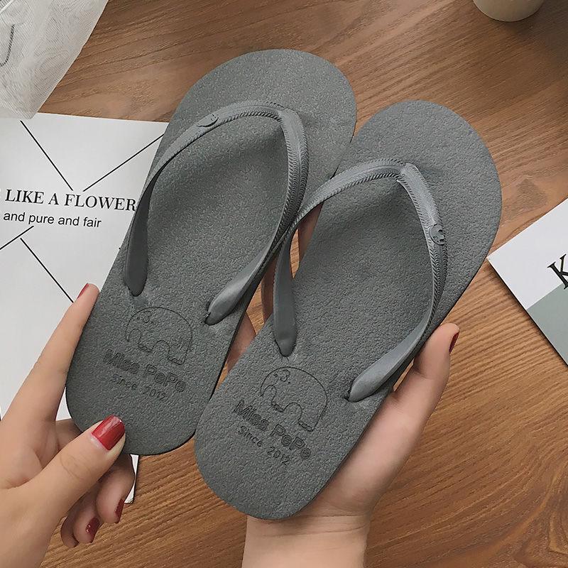 Women Shoes Summer solid color Beach Sandals Thongs Slippers Flip Flops For Women Slippers