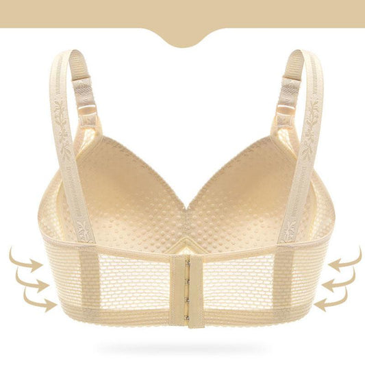 High-quality Large-size Thin Anti-sagging Breast-receiving Ladies' Bra Gather Type Non-wire Non-magnetic Underwear Bra