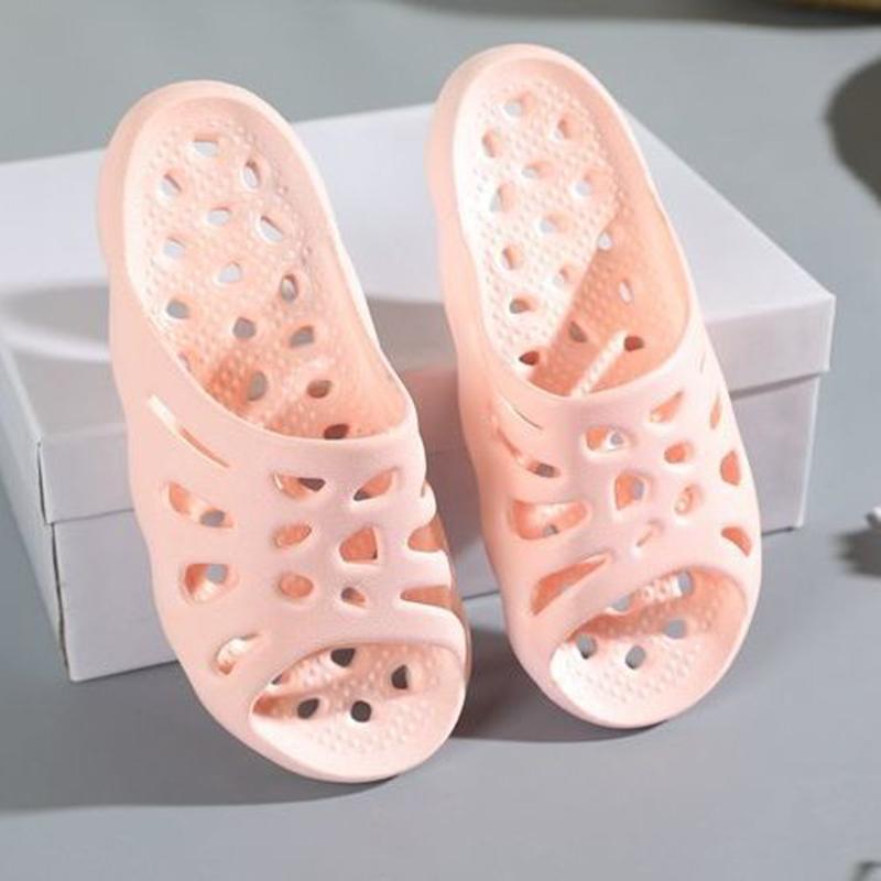 Bathroom Slippers Female Cute Non-slip Deodorant Shower Leaking Hollow Slippers Household Indoor Slippers Lightweight Non-slip