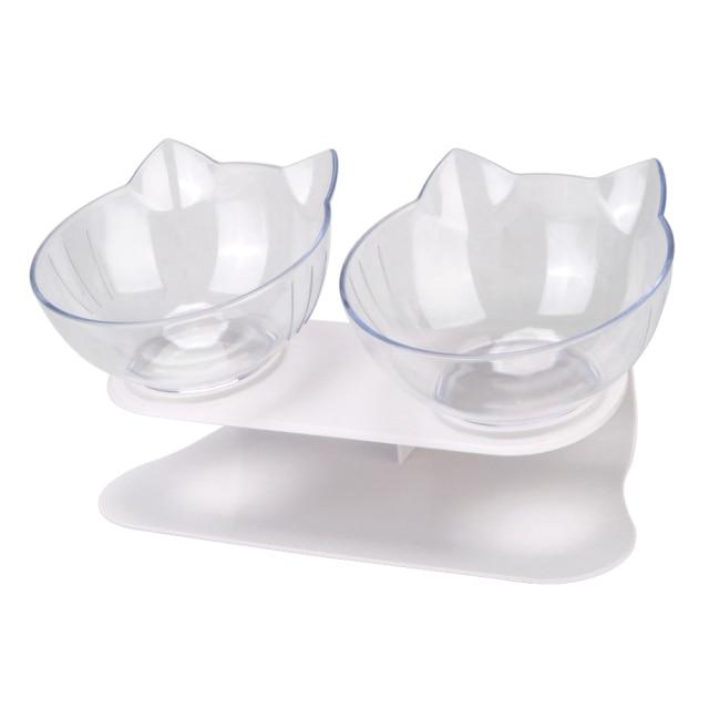 Non-slip Cat Bowls Double Pet Bowls With Raised Stand Pet Food and Water Bowls Cats Dogs Feeders Pet Products Durable Cat Bowls