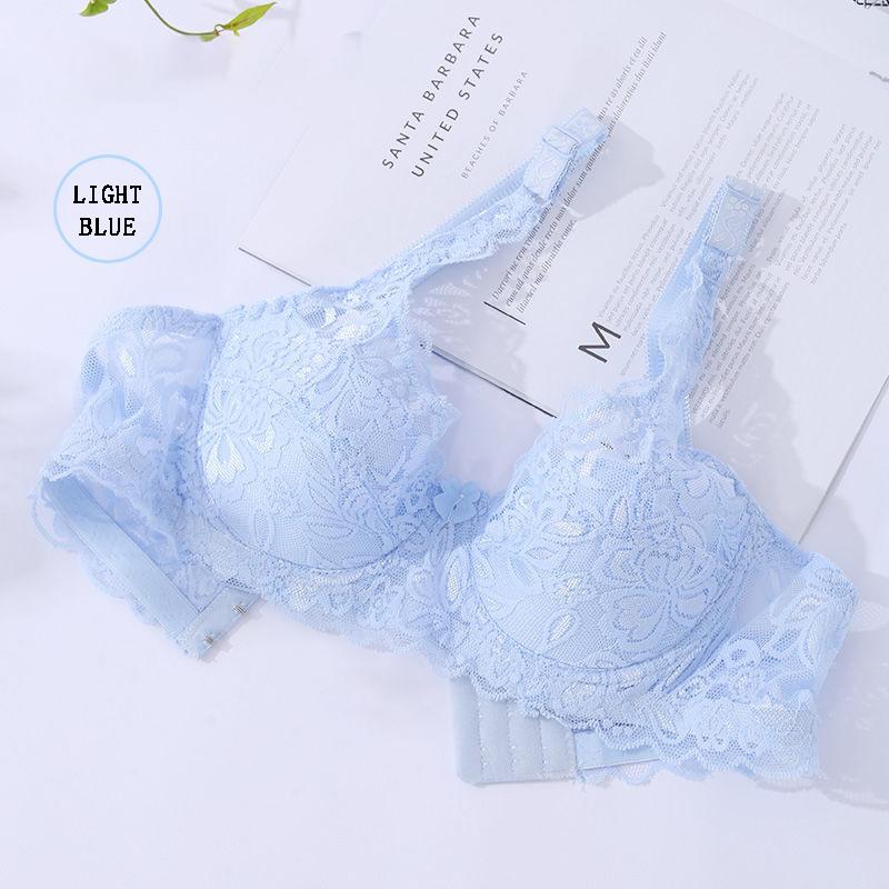 No Steel Ring Ultra-thin Bra Thin Underwear Ladies Gather Lace Sexy Big Breasts No Sponge Large Size Bra