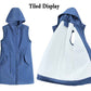 Women's Winterized Vest Winter Fleece Plus Thick Mid-Length Cotton Parka Coat