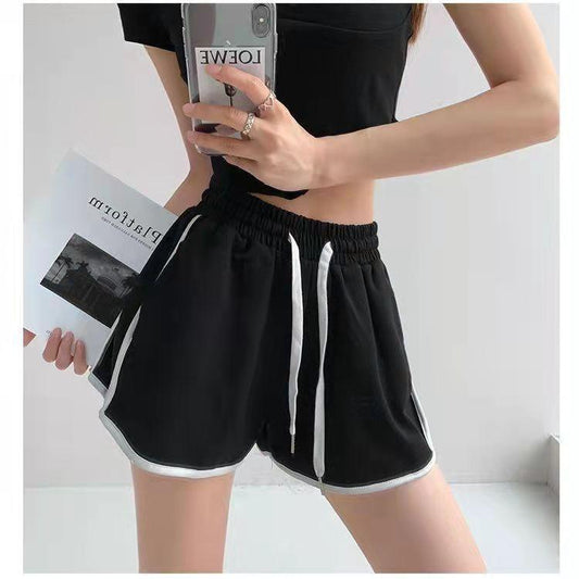 Women's Classic Side Striped Sports Shorts Loose and Thin Wide Leg Pants Casual Yoga Pants Running Shorts for Women Cute Jogging Pants Golf Short