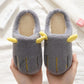 Cotton Slippers Boys and Girls Kids Cotton Slippers Non-slip Flat Shoes Big Children's Slippers Winter