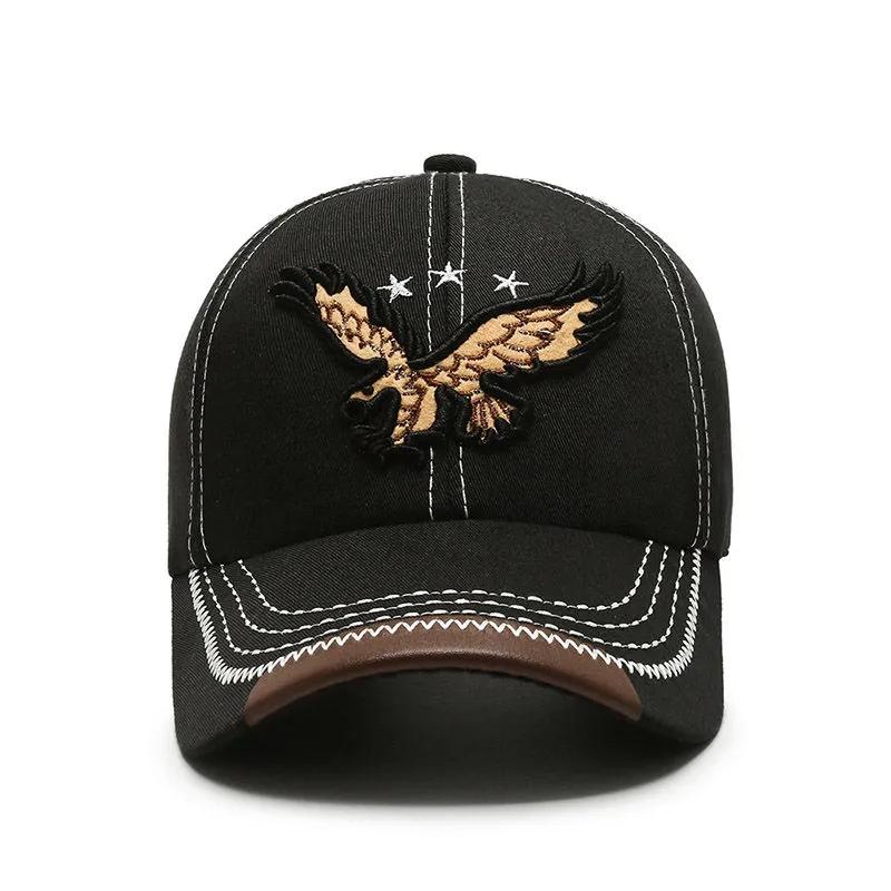 3D Eagle Embroidery Baseball Cap Male Cap Hip Hop Flat Along Snapback Hats Baseball Cap