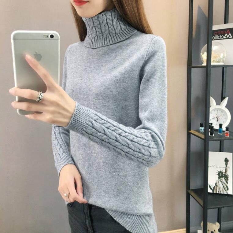 Thick Autumn Winter Women Pullover Sweater Fashion Knitted Jumper Top Soft Warm Female Sweater