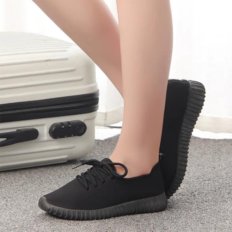 Cloth Shoes Women's Autumn and Winter Plus Velvet Cotton Shoes Flat Single Shoes Wild Mother Shoes Warm Sports Shoes