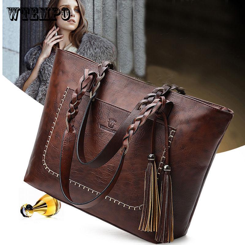 Handbags Fashion PU Tote Women Leather Handbag Messenger Shoulder Bags