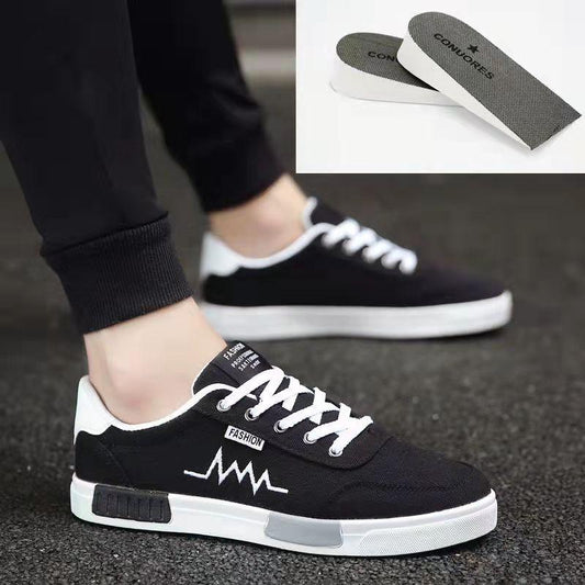 Canvas Shoes Men's Low-top Fashion All-match Casual Sneakers Popular Soft-soled Breathable Men's Cloth Shoes