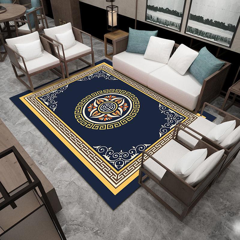 Chinese Style Living Room Carpet Modern Minimalist Bedroom Chinese Style Study Door Mat Chinese Style Model Room Sofa Coffee Table Mat