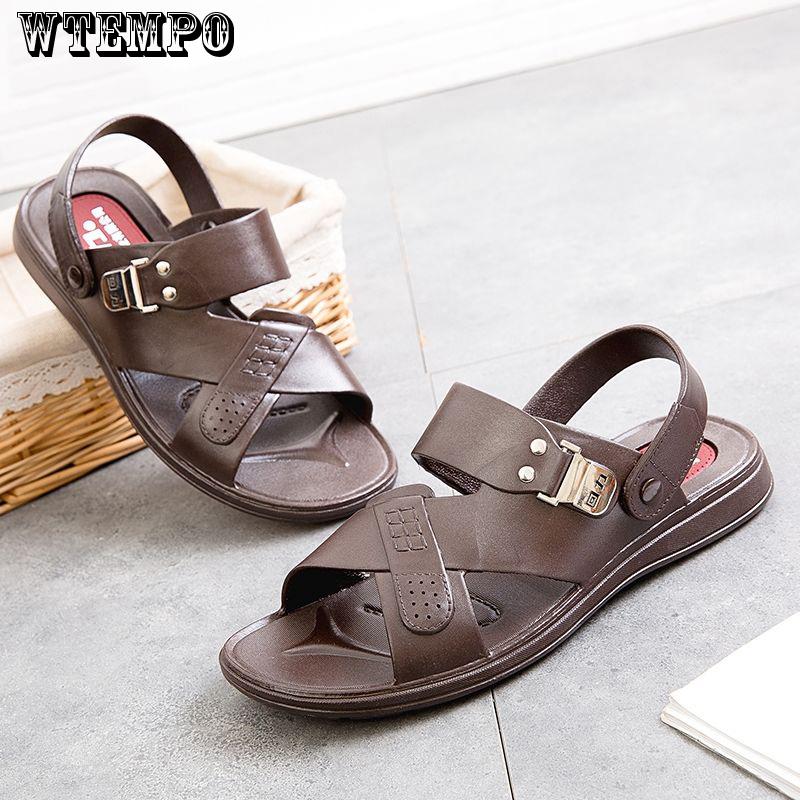 Men's Sandals Summer Soft Bottom Casual Beach Non-slip Men's Sandals and Slippers