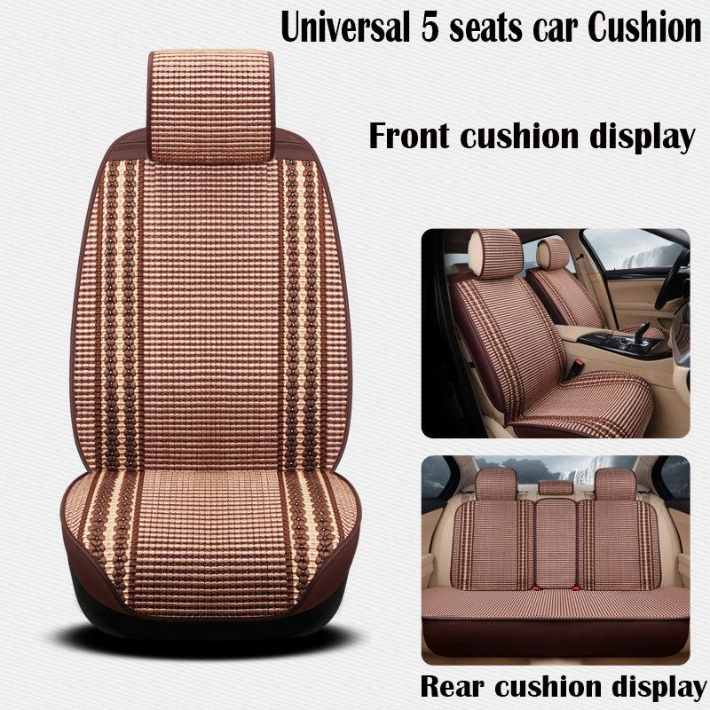 Universal Leather 5 set Auto Seat Cushion 5 seats Universal car seat cover Waterproof Car Seat Cover