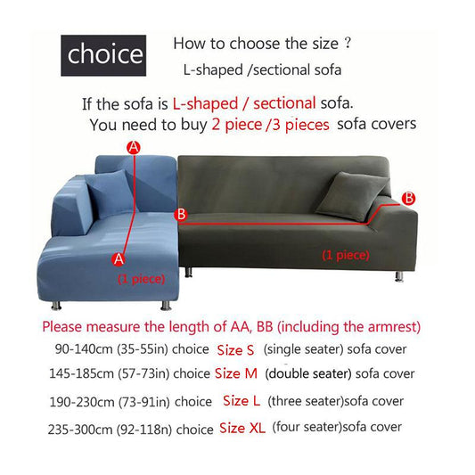 Elastic Sofa Cover Set for Living Room Slip-resistant Sofa Covers  Stretch Sofa Slipcover for 1/2/3/4 Seat Cushion Couch