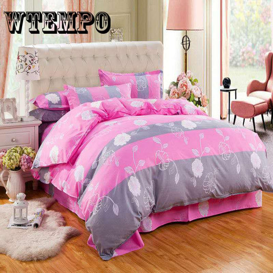 Brand 3Pcs Bedding Sets 3D Printed Flower Bedding Set Comforter Duvet Cover Set BedClothes