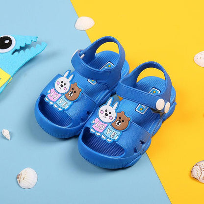 Baby Sandals Summer Boys and Girls Baotou Soft Bottom Non-slip Little Princess Cute Cartoon Toddler Sandals