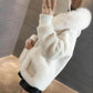 Autumn and Winter Models of Imitation Fox Fur Collar Sheep Shearing Fur Coat Women's Fall and Winter Hooded Short Wool Coat