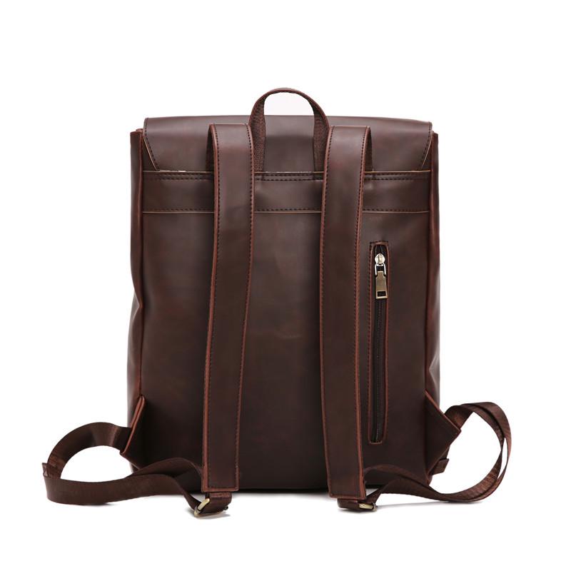 Retro Backpack Men Large Capacity Waterproof Student Computer Outdoor Sports Travel Messenger Bag