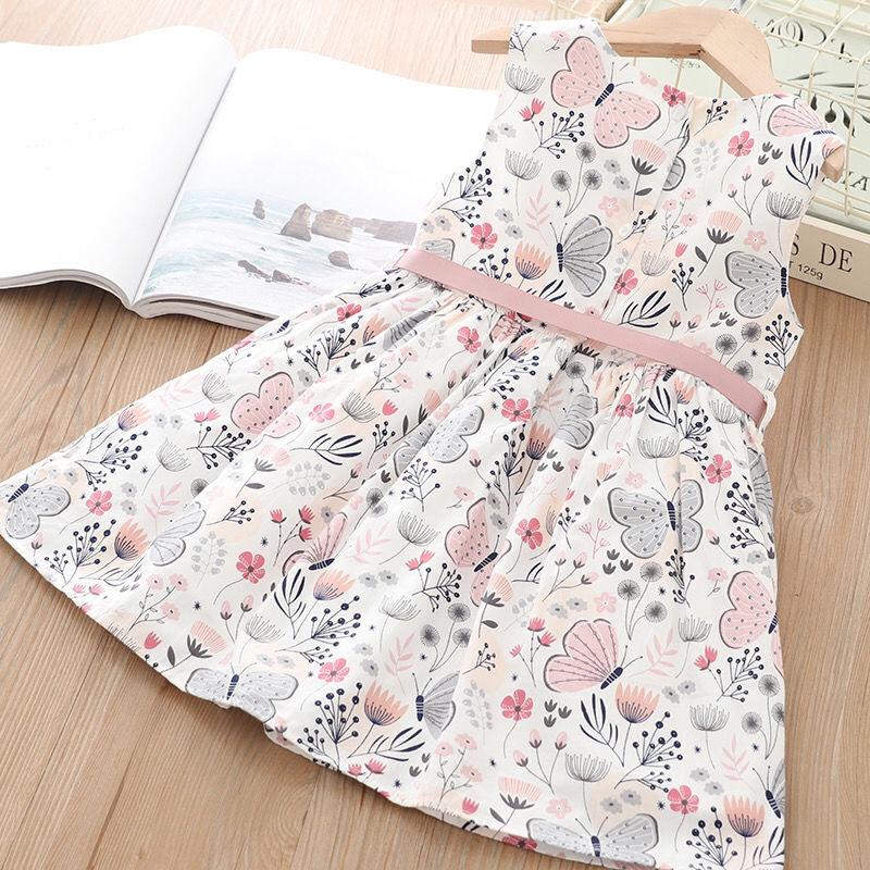 Girl Princess Dress Summer Kid Girls Dress Floral Sweet Children Party Suits Butterfly Costume Children Clothing