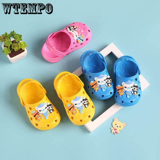 WTEMPO Slippers Summer Cartoon Non-slip Baby Sandals Boys and Girls Hole Shoes