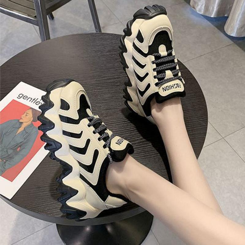 Daddy Shoes Spring Single Shoes Summer Thick-soled Increase All-match Student Sports Casual Women's Shoes