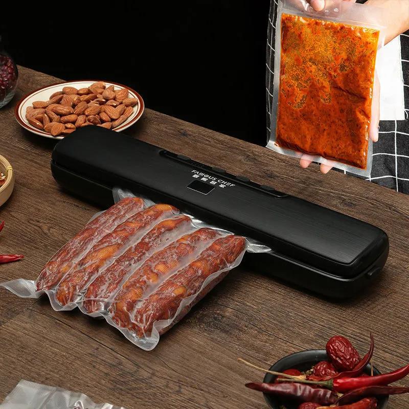 Best Food Vacuum Sealer  Automatic Commercial Household Food Vacuum Sealer Packaging Machine Include  Bags