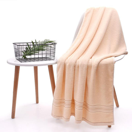 140X70cm Bath Towel Pure Cotton Adult Water-absorbing Men's and Women's Household High-end Thickening Large Non-shedding Towel Bath Towel