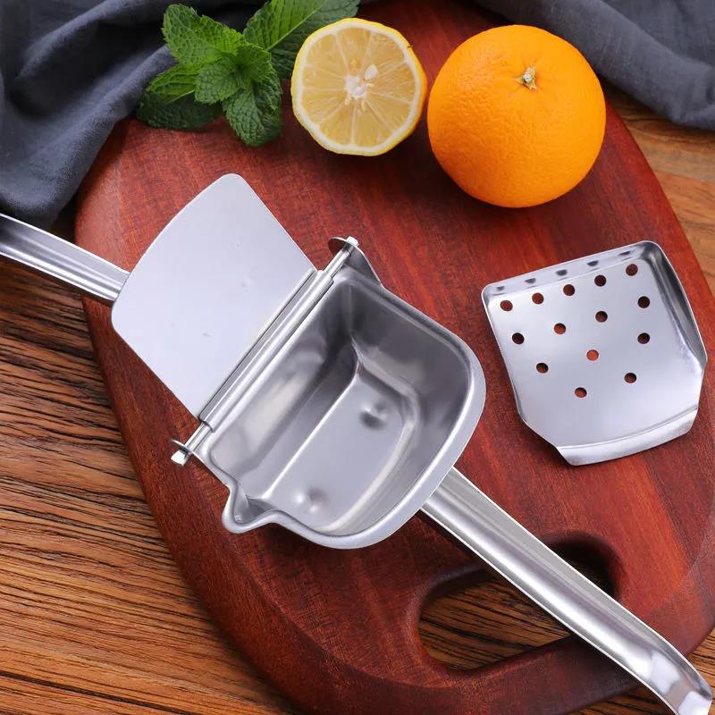 Manual Juice Squeezer Stainless Steel 304 Hand Pressure Orange Juicer Pomegranate Lemon Squeezer Kitchen Accessories