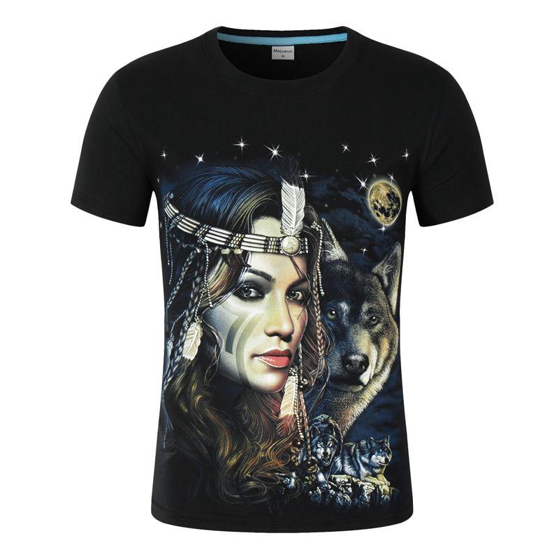 3d T Shirt Casual Top Streatwear Short Sleeve  Guitar Skull Summer Tshirt Men's T-shirt