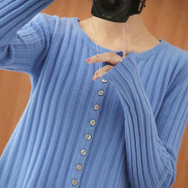 Autumn and Winter Knitted Sweater Fashion Casual Cardigan Jacket Short Long-sleeved Middle-aged Women's Top