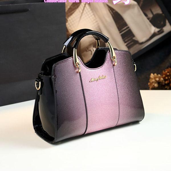 Cross Body Summer Leather Texture Patent Leather Bag Wild Female Bag Simple Shoulder