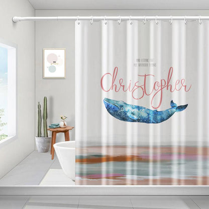 The Bathroom Shower Curtain Separates Wet and Dry Without Sticking To The Body, Waterproof and Mildew-proof Bathroom Shower Curtain