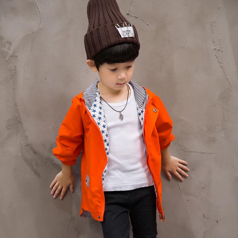 Autumn/Winter Boys Jackets Children Cute Hooded Coat for Boy Outwear Clothes Kids Long Sleeve Windbreaker