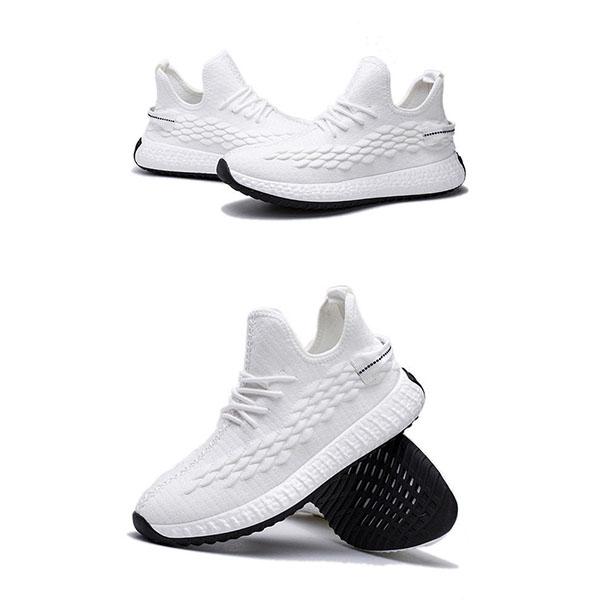 Men Sneakers Fly Woven Breathable Shoes  Casual Sports Shoes Lightweight Running Shoes