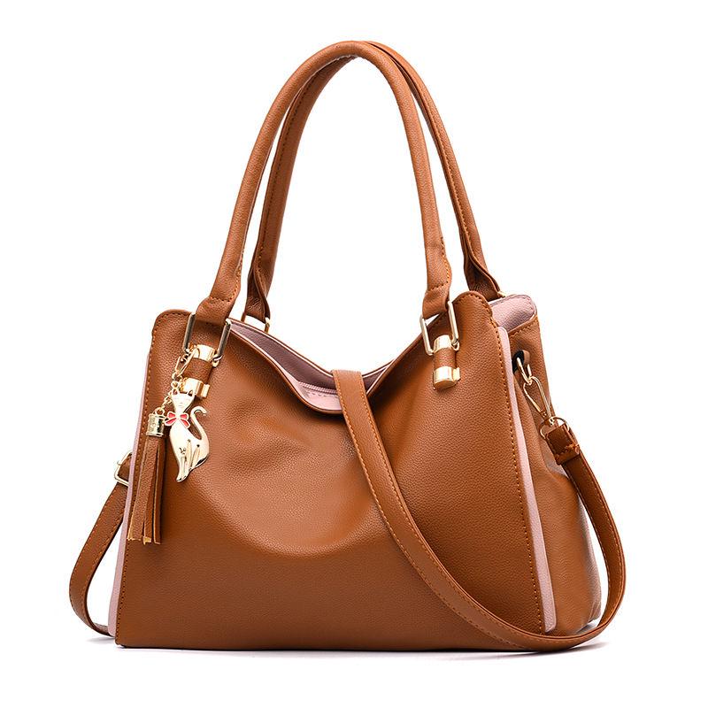 Big capacity European and American style Shoulder Handbag Trendy wild Woman bag Patent leather bag