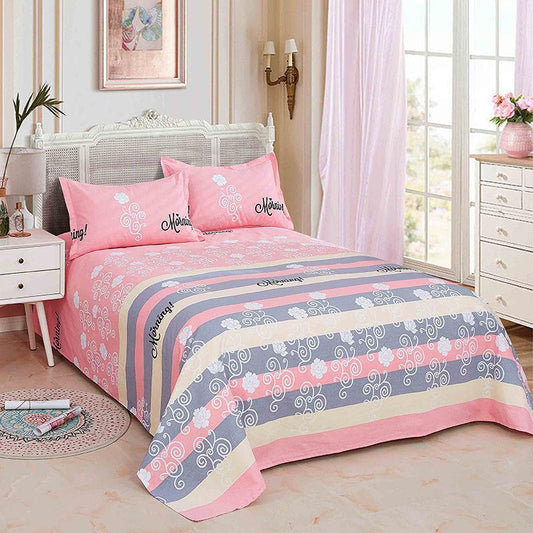 Bedding Home Textiles Sheets One-piece Thickened Brushed Pillowcase Set Three-piece Set Single and Double KING QUEEN TWIN