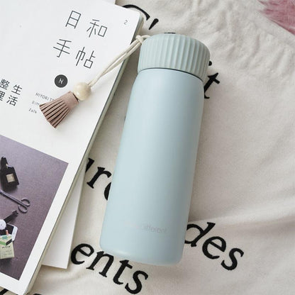 Japanese Vacuum Flask Ladies Cute Simple Children Tassel Portable Water Cup 400ml Vacuum Flask